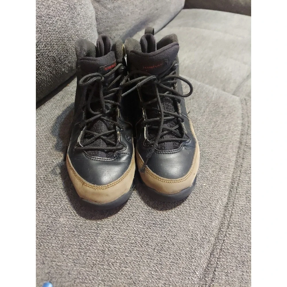 Size 2Y- Nike Air Jordan 9 Retro Olive Black Brown Kids Shoes Basketball  Jordan